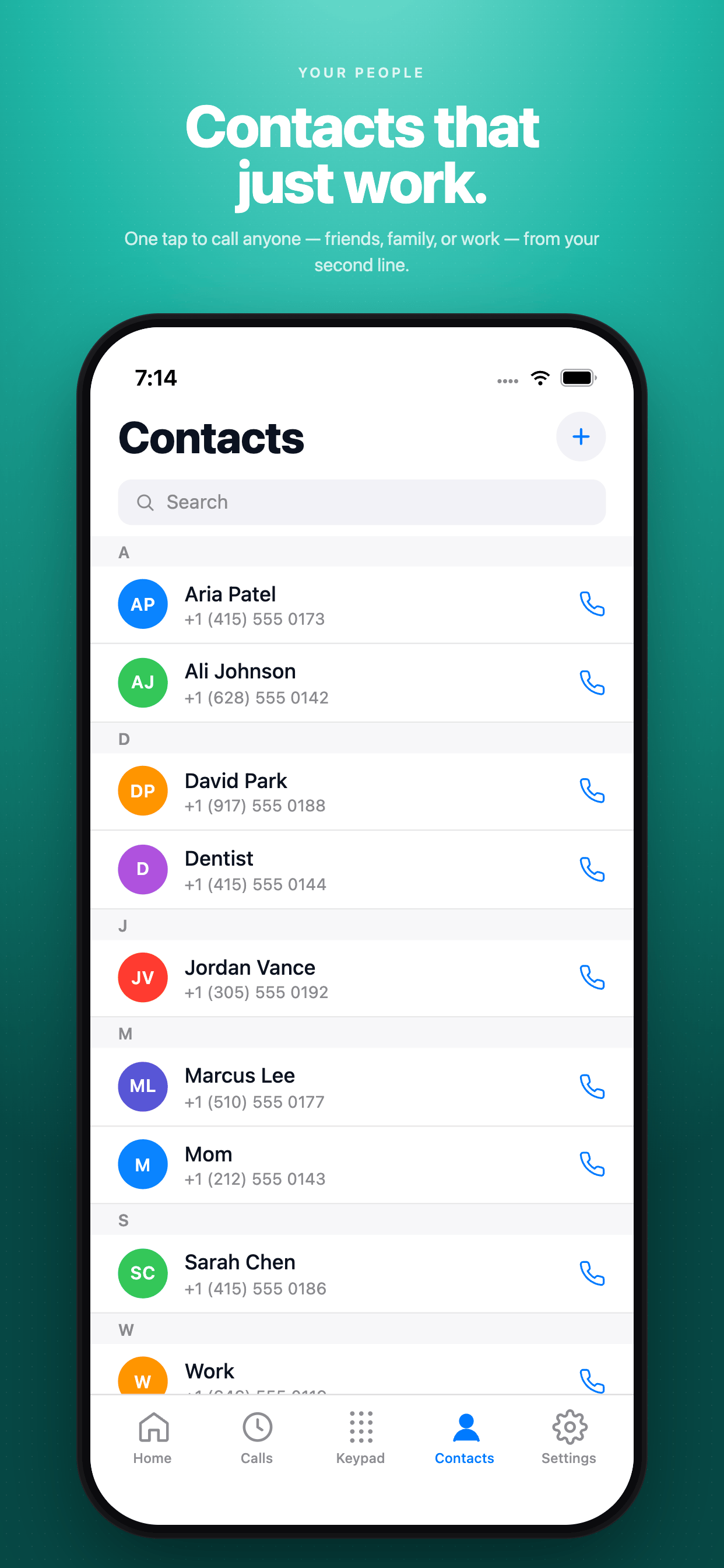 myfone contacts